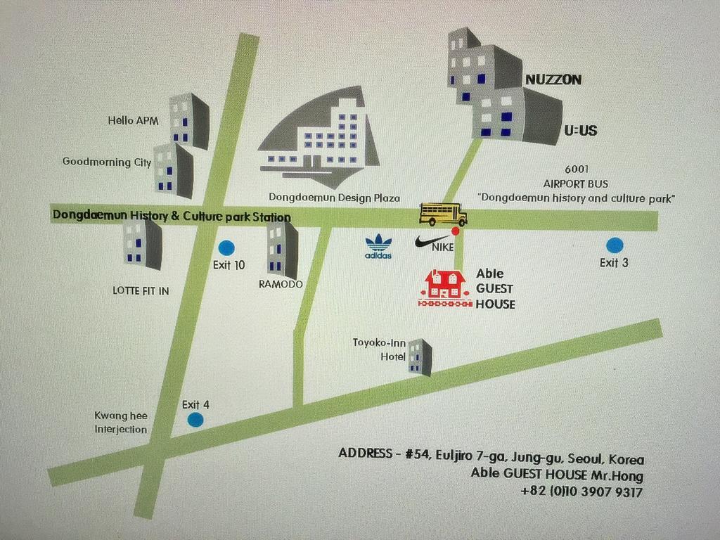 Able Guesthouse Dongdaemun Сеул Екстериор снимка